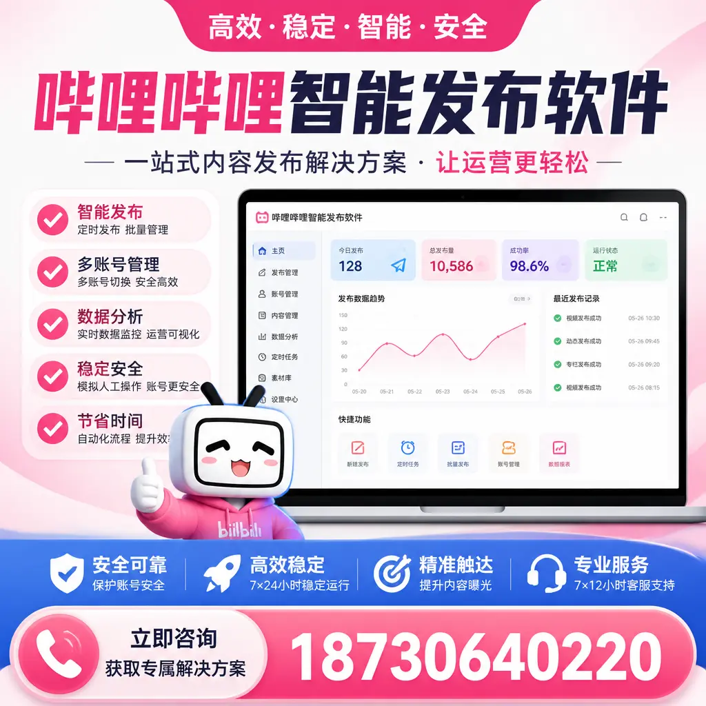 哔哩哔哩智能发布软件选型对比：哪个更适合 北屯 的你？